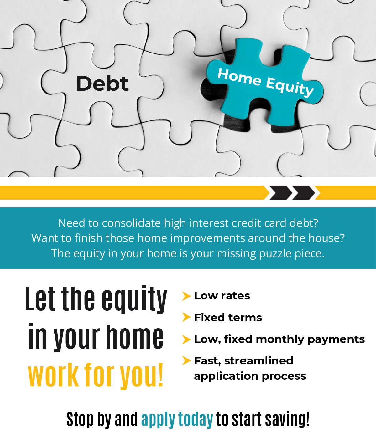 Let the equity in your home work for you!